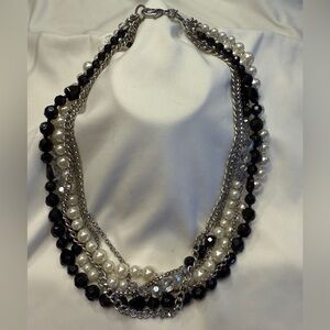 White Housese Black Market WHBM beaded necklace